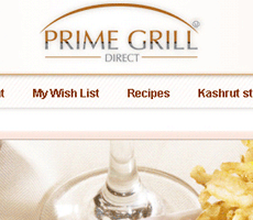 Prime Gril - web site template design.